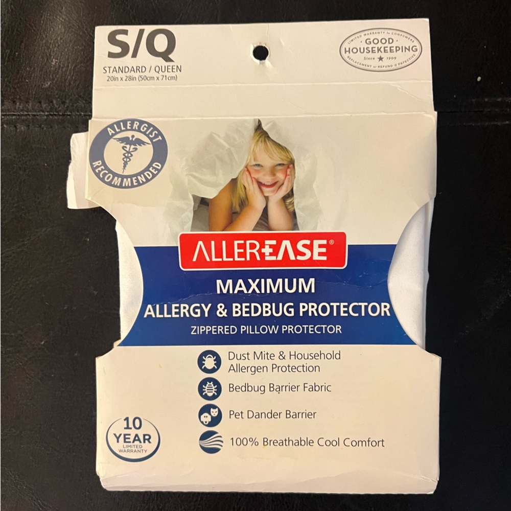Zippered pillow protector. Brand new.